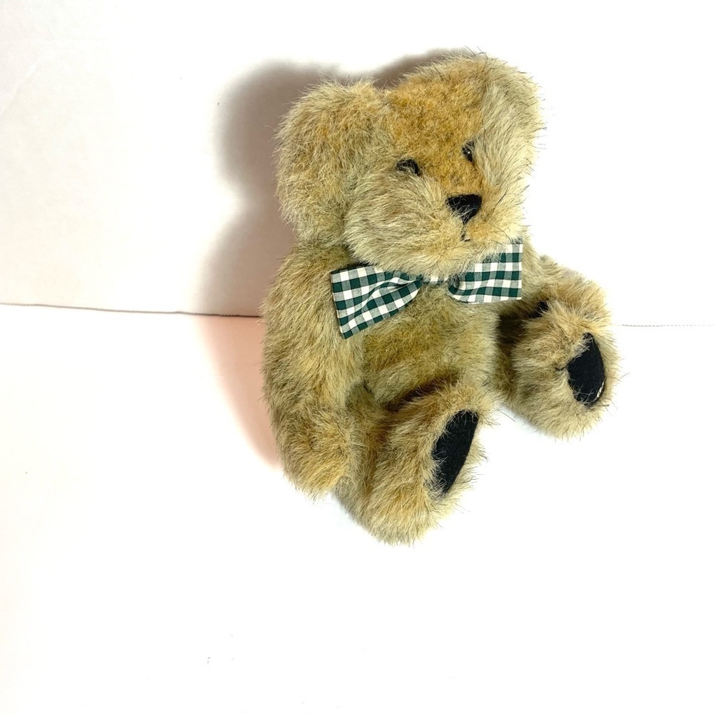 Ganz Cottage Collectibles “Dennis” Brown Teddy Bear w/ Bow Plush Vintage Style - Picture 5 of 11